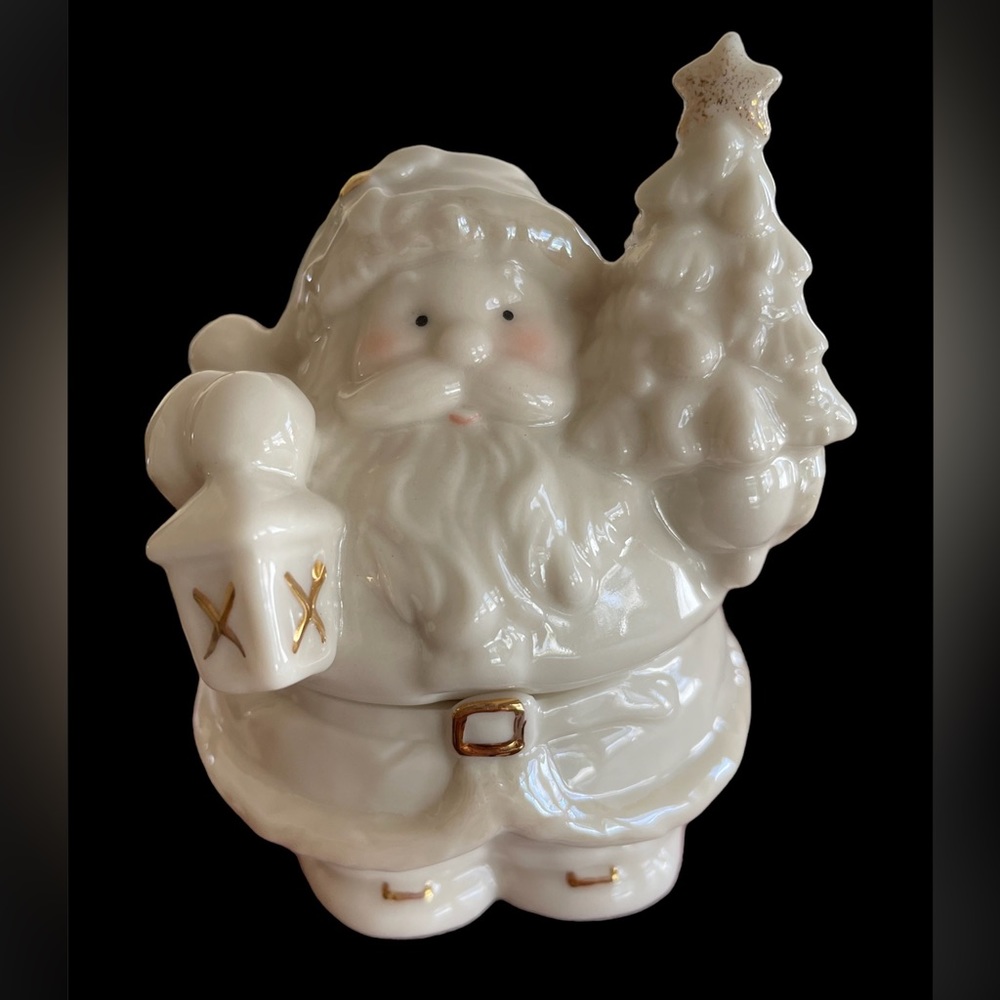Lenox Santa covered small box